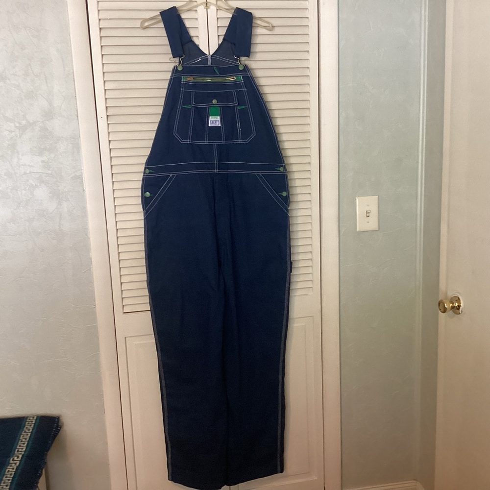 Men’s Liberty Overalls Blue Denim bib overalls size 40